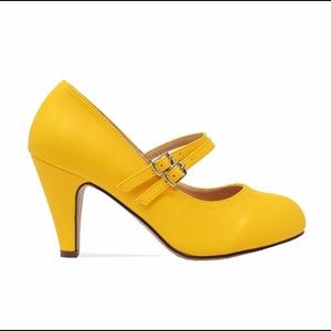 Double strap Mary Jane heels